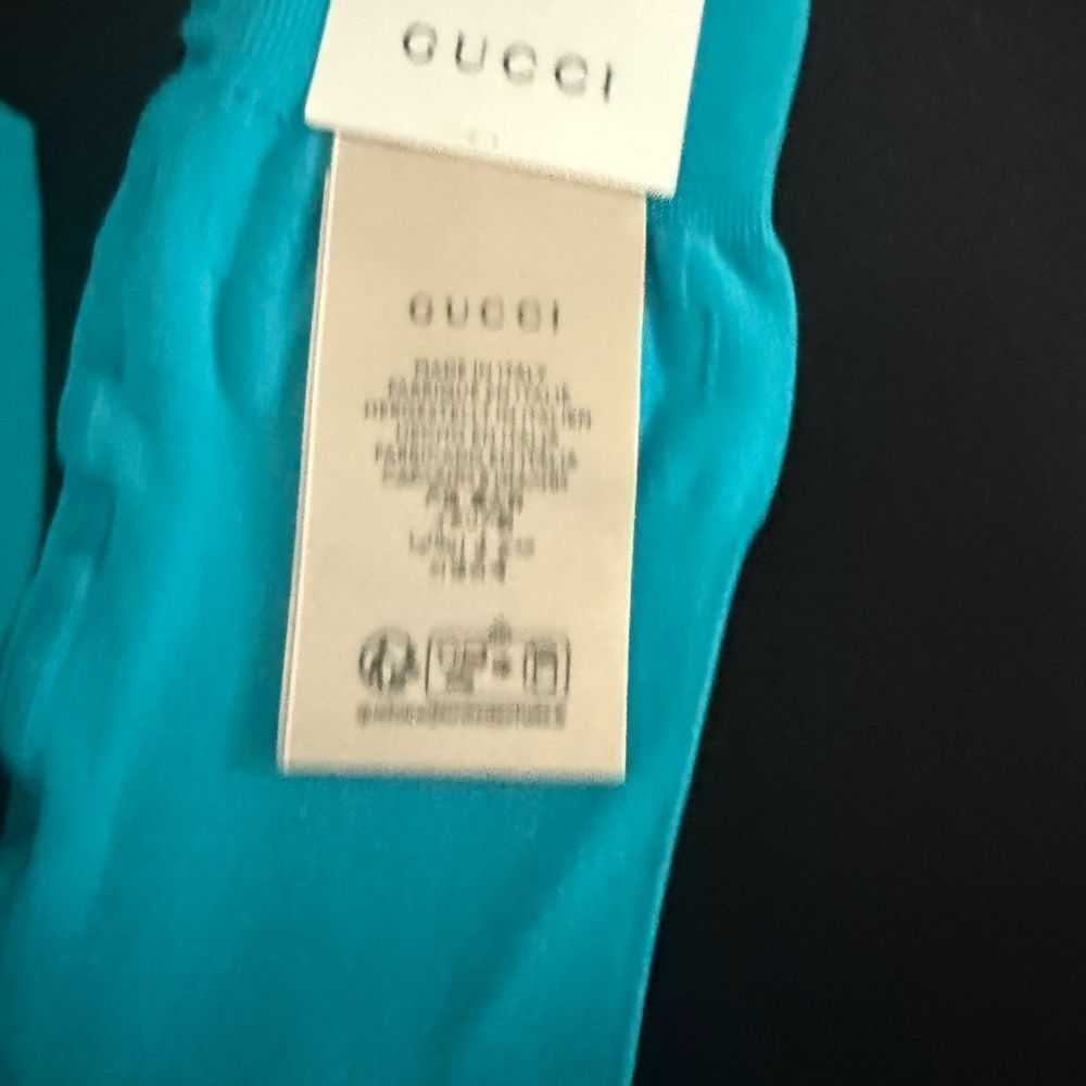 Brand new women’s Women’s Gucci  Teal blue tights size m & large - Picture 8 of 14